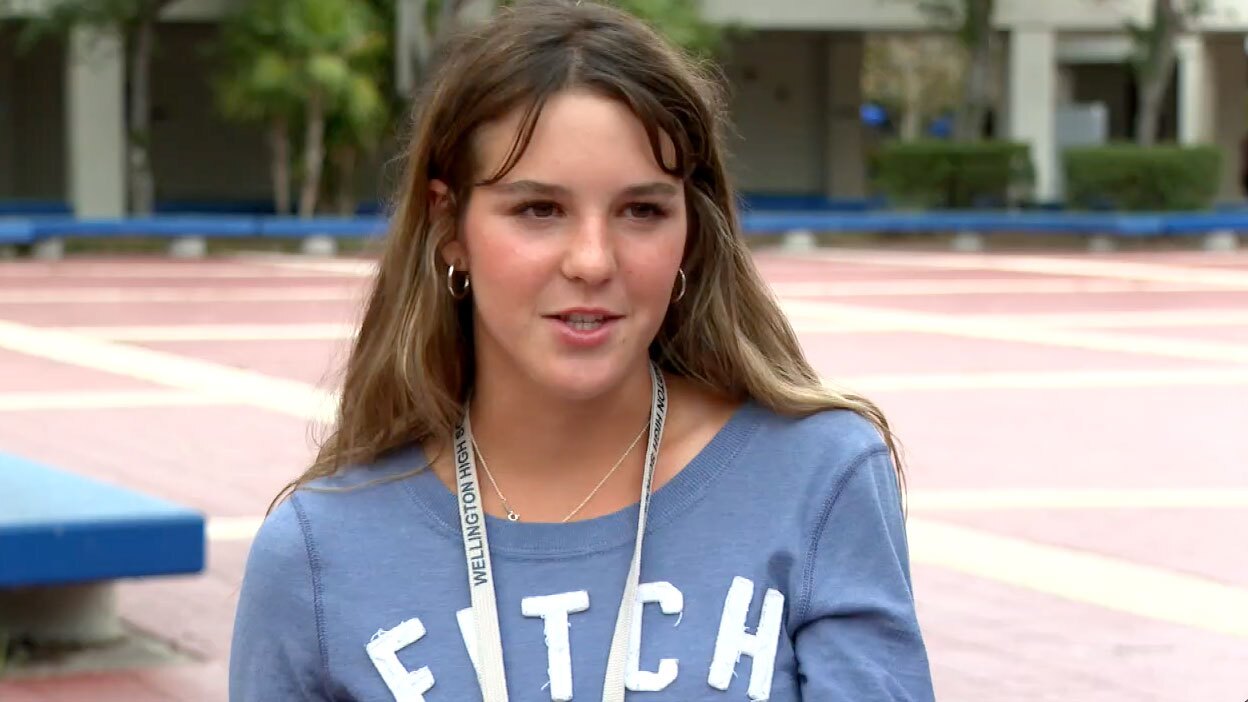 Scarlett Stephens is a junior tennis player at Wellington High School.