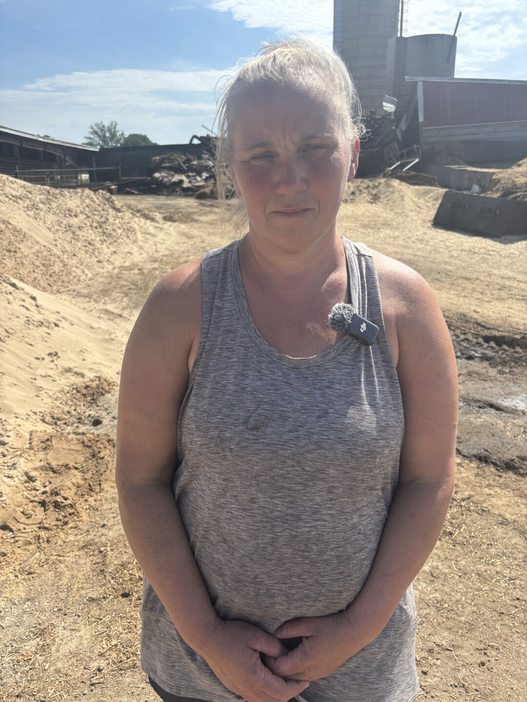 Jenny Neumann's Town of Farmington barn burned down in a fire