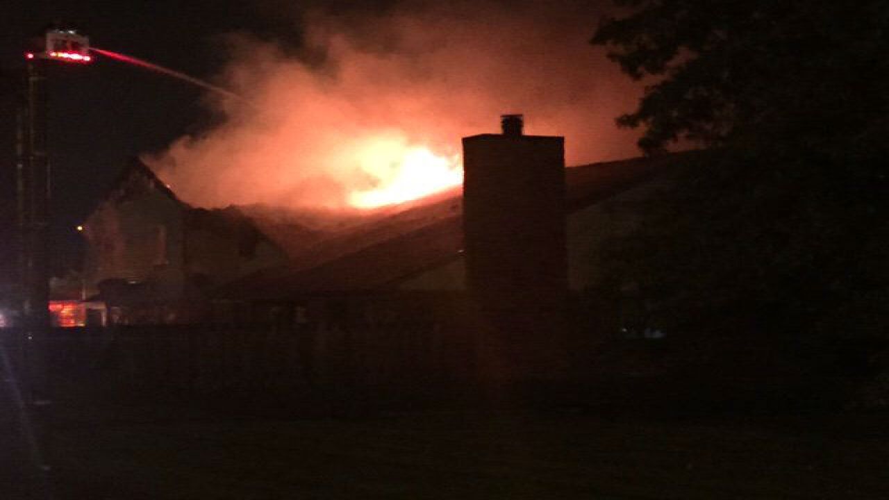 PHOTOS: No injuries in fire at condo complex