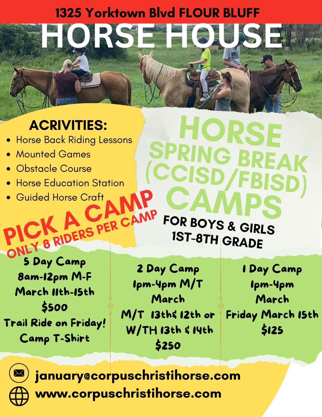 Corpus Christi Horse House Spring Break Camp