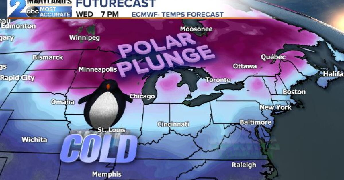 Weekend preview, near 60 degree temps, rain, & bitter cold