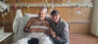 Richard Halleck recovers in hospital