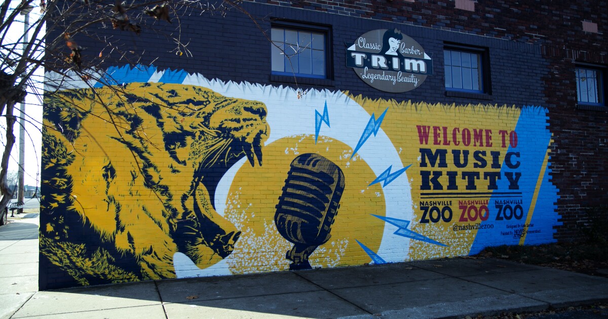 Nashville Zoo unveils new 'Music Kitty' mural along 12 South - NewsChannel5.com