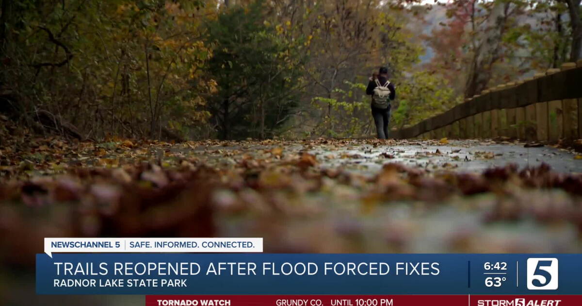 Radnor Lake Trail nach Hochwasserschadenreparaturen früher wiedereröffnet.