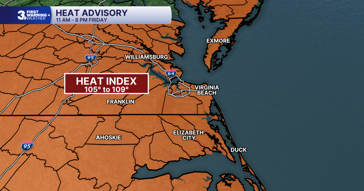 First Warning Forecast: One more heat advisory, storms move in Friday afternoon