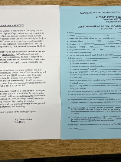 Juror Summons