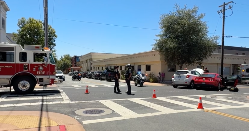 Accident scene at Osos Street and Pacific Street on Monday, June 22, 2026.png