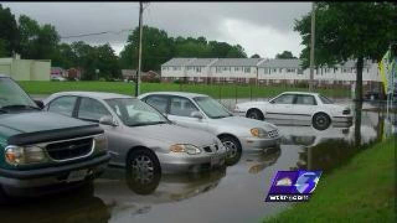 Cleanup begins at City Line Apartments