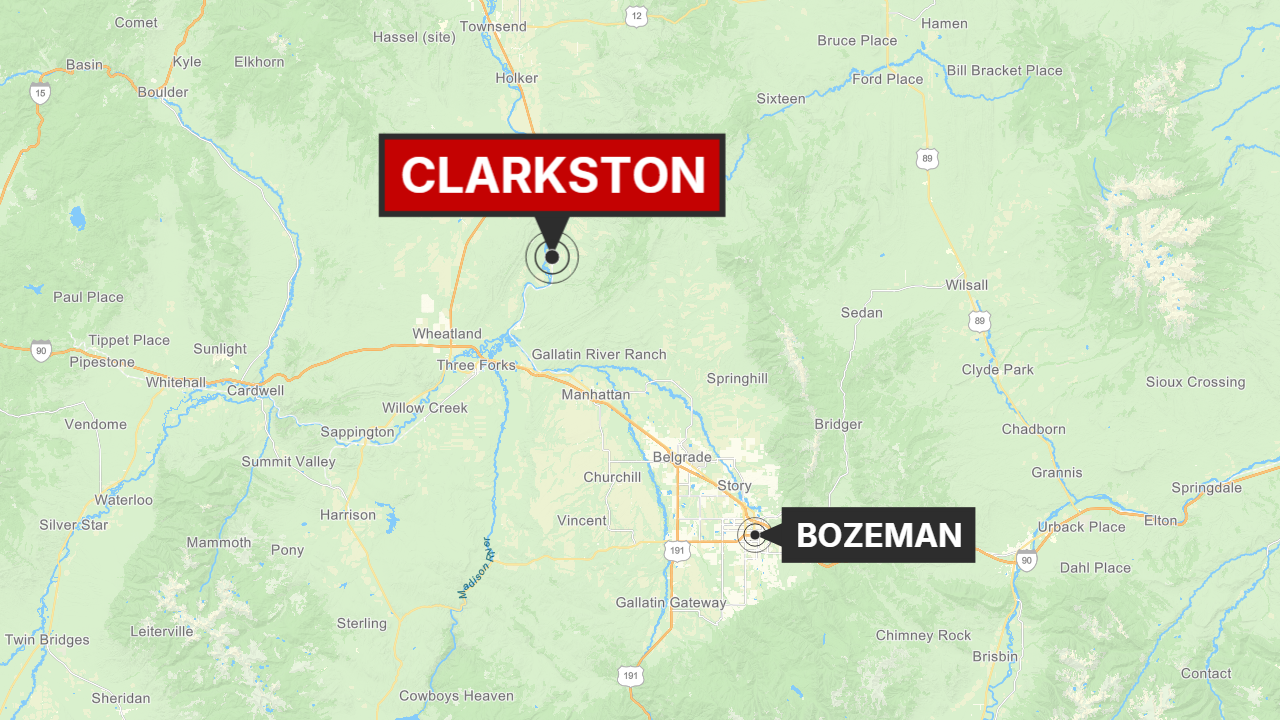 Clarkston Montana map