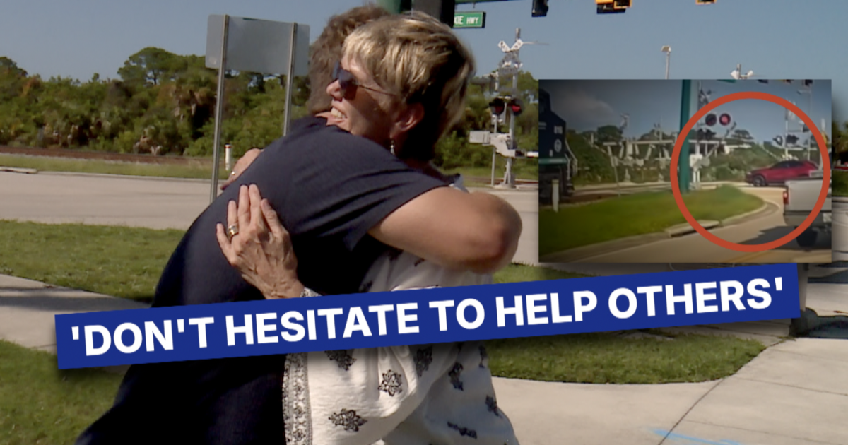 Man rescues woman trapped on railroad tracks in Hobe Sound seconds before train arrives