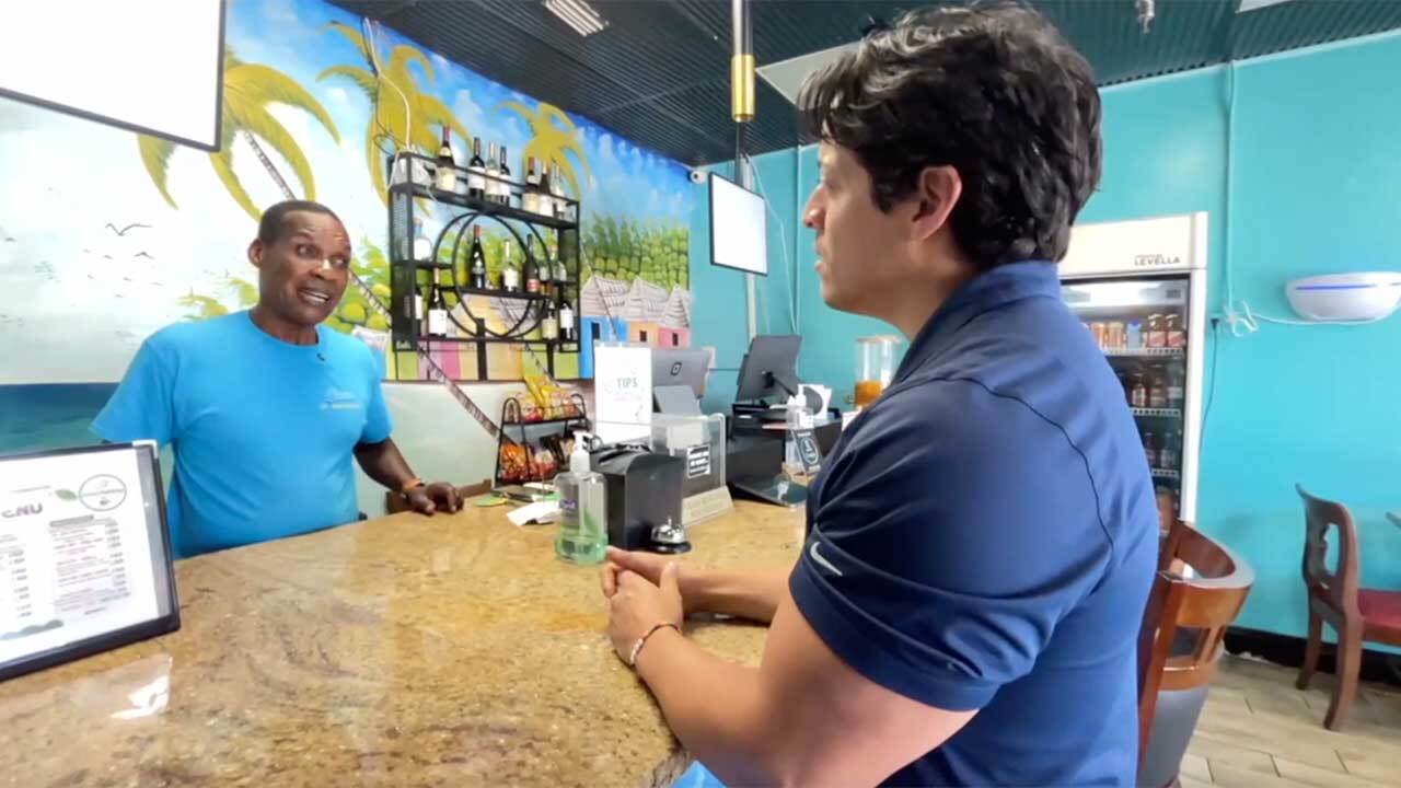 A Haitian restaurant owner in Palm Beach County speaks to WPTV reporter Joel Lopez about the end of TPS for thousands of Haitian residents.