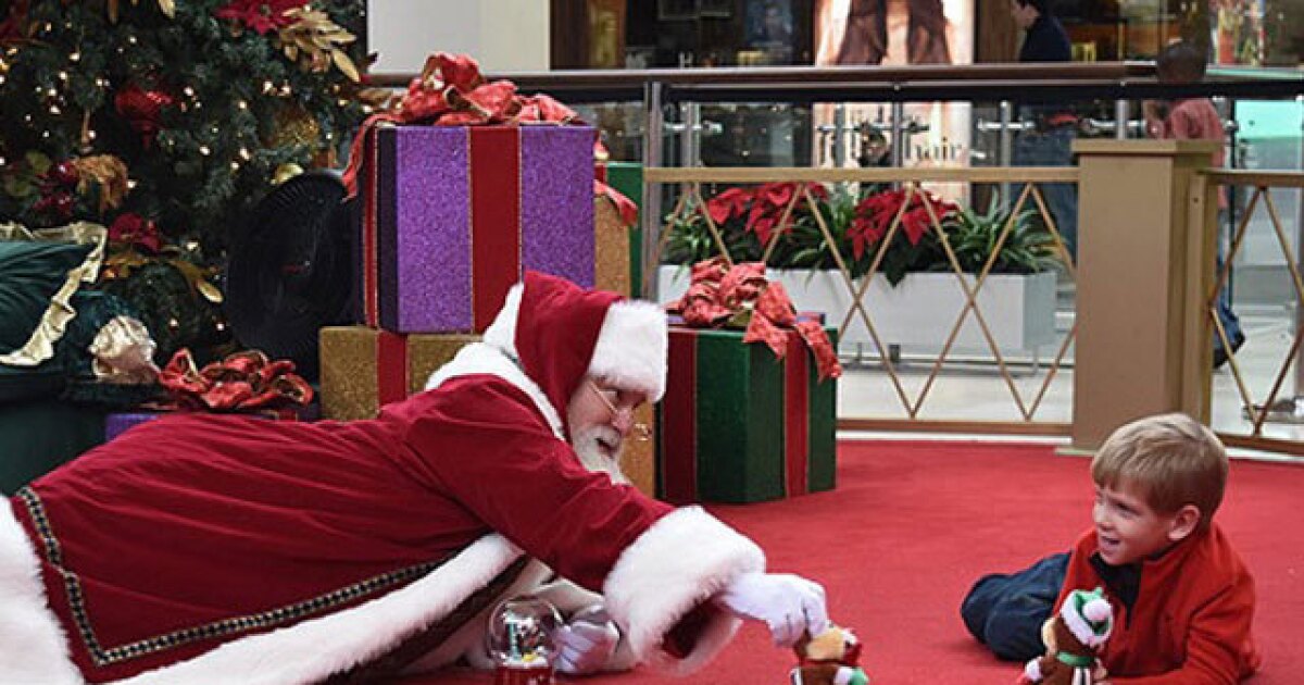 Best christmas lights in greenwood: middle street Greenwood Park Mall opens early for Caring Santa visits