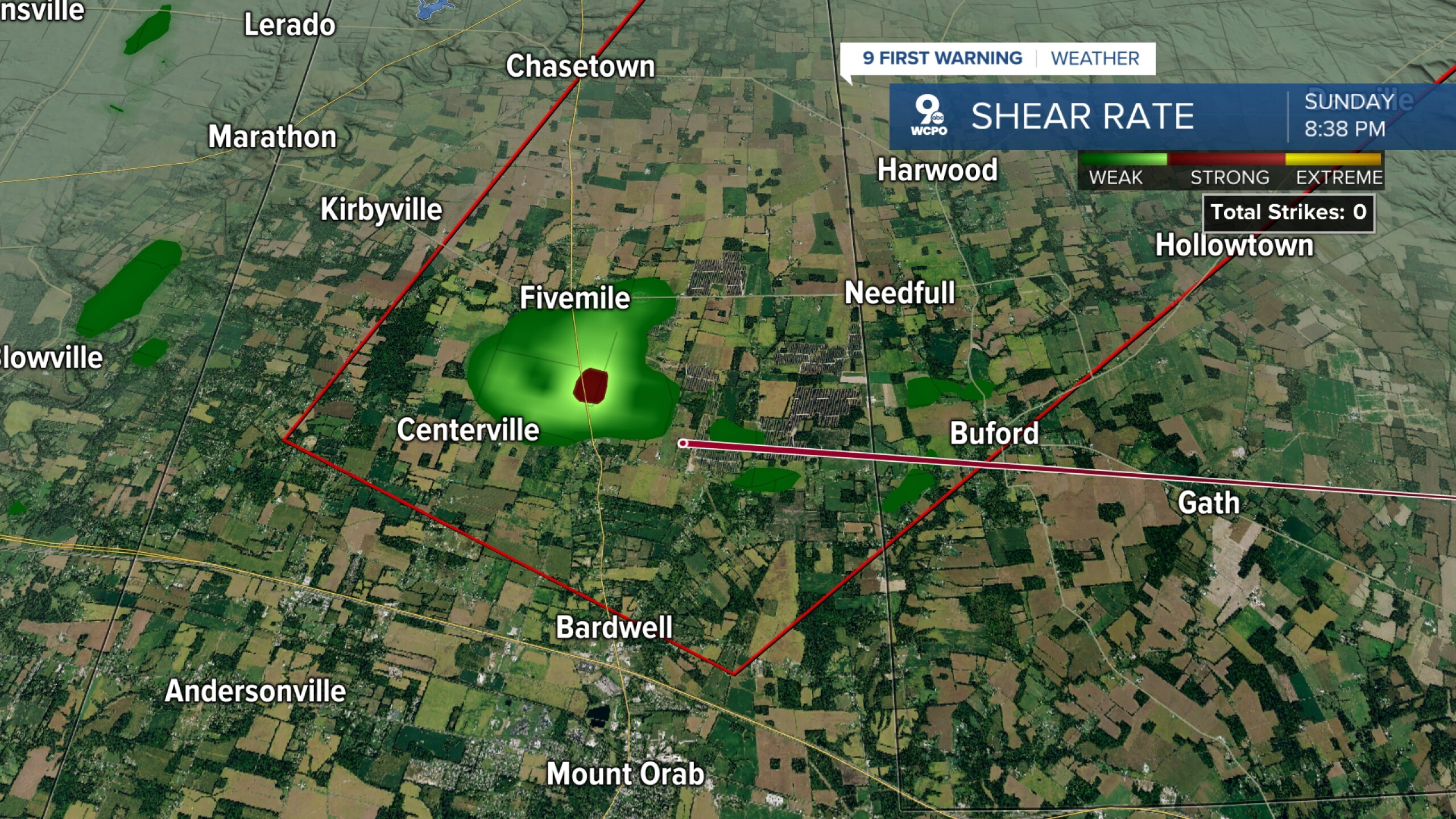 Two separate tornadoes confirmed Sunday evening