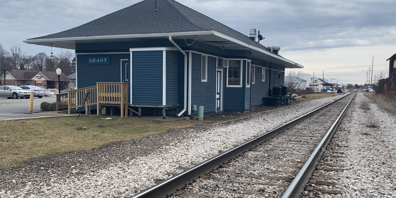 The Depot Restaurant train tracks