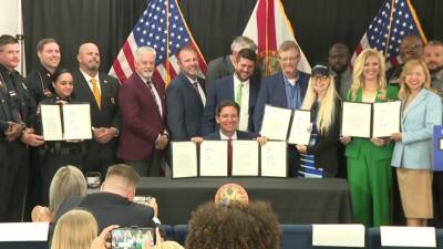 Gov. DeSantis holds press conference at Winter Haven Police Department