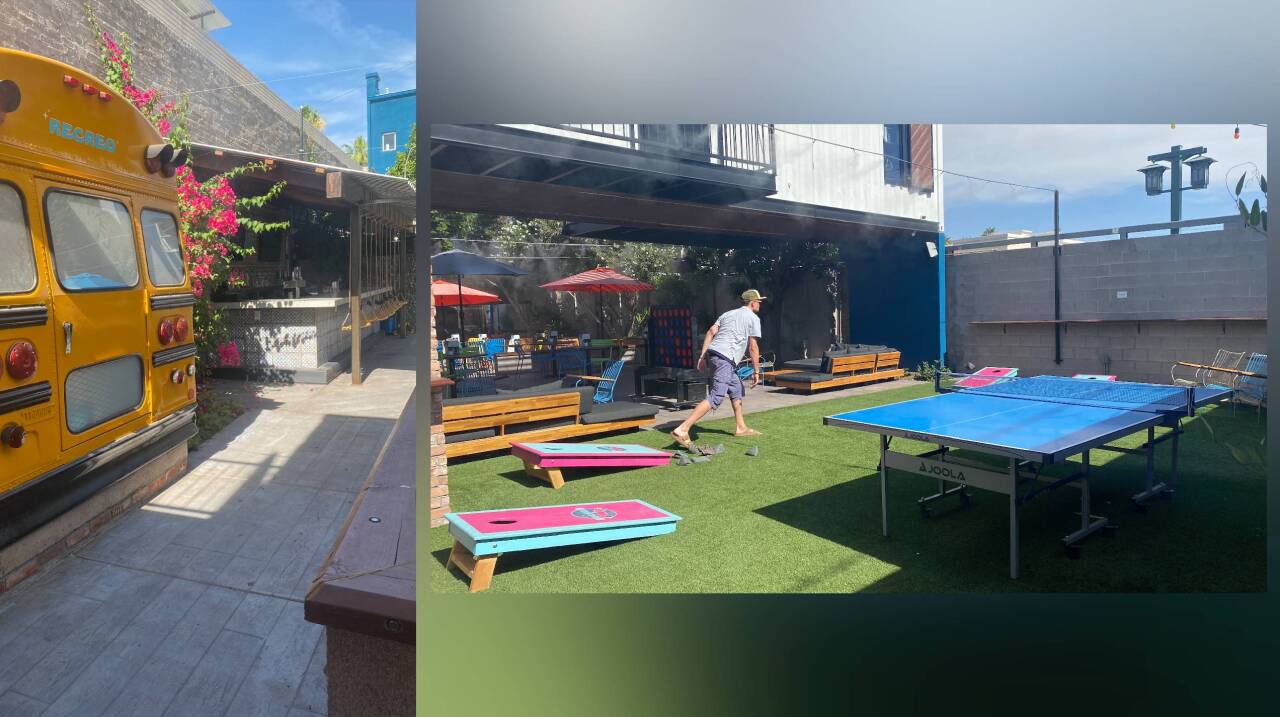 Outside patio of Recreo