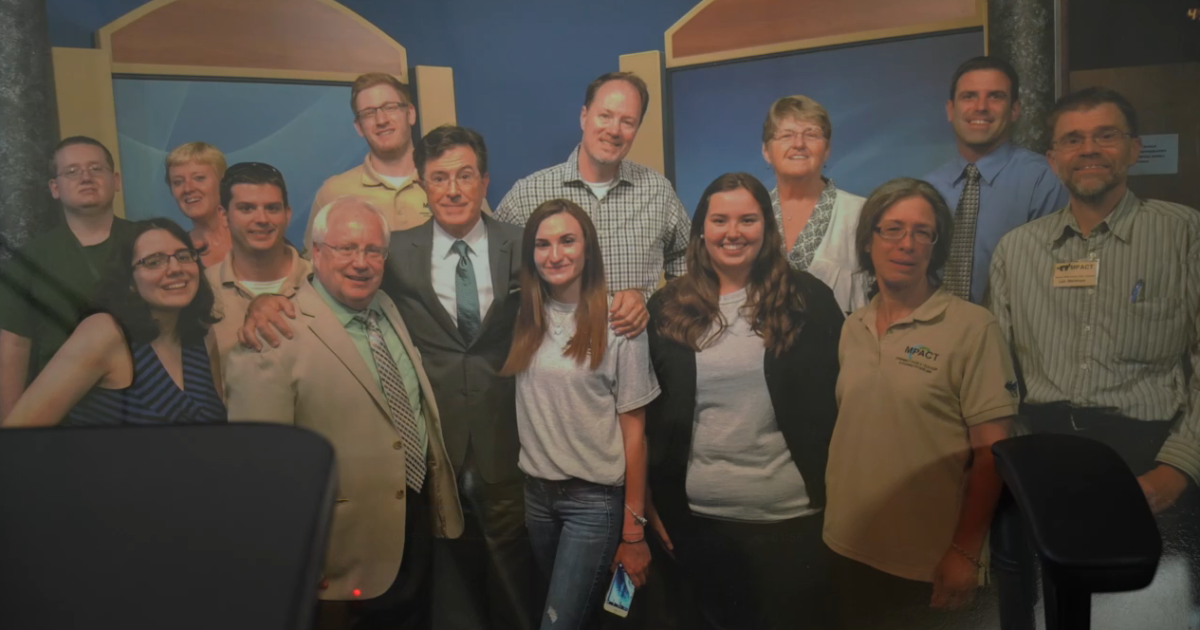 Stephen Colbert returns to Monroe public access TV station 11 years later with Jeff Daniels