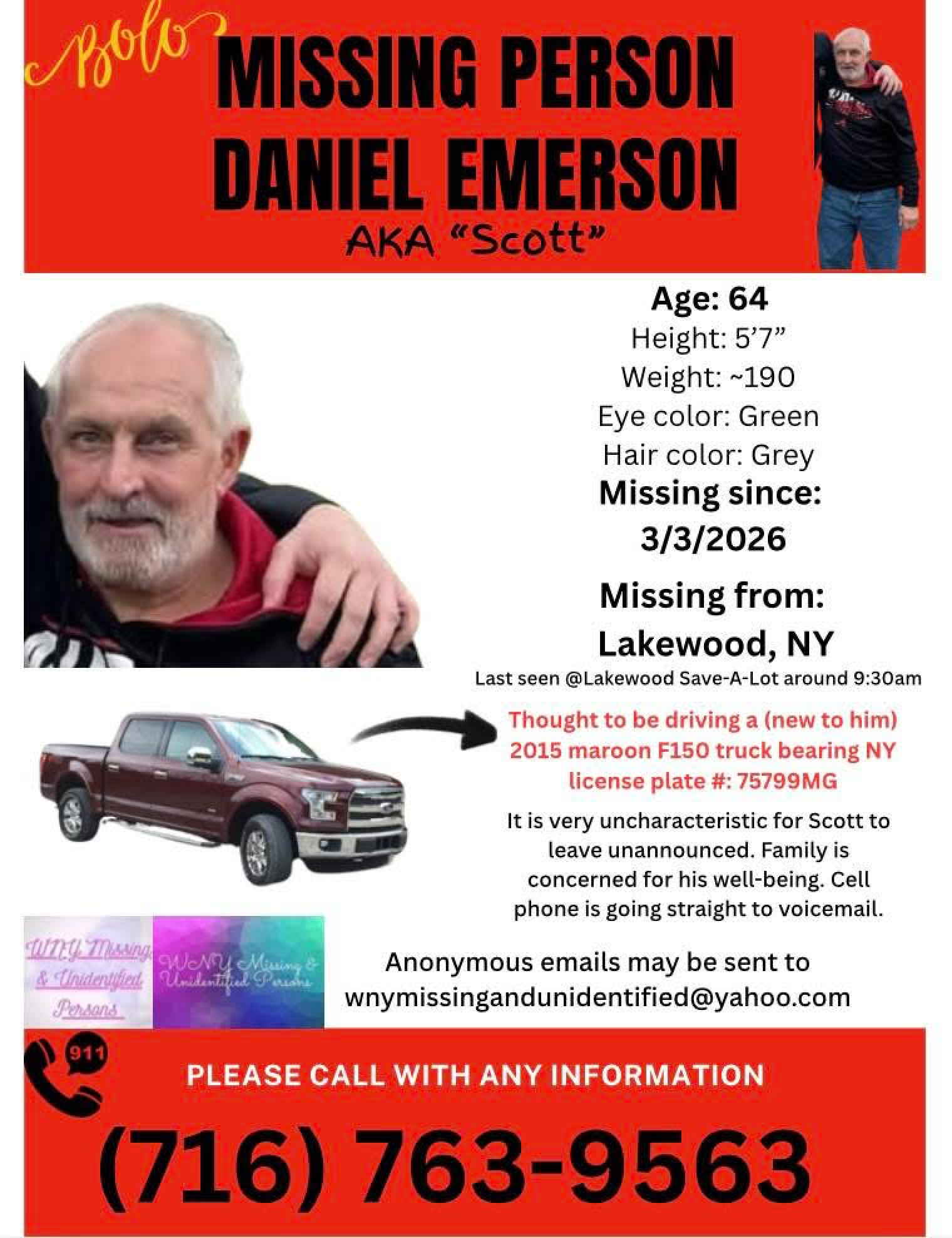Search underway for missing Lakewood man last seen after traffic stop