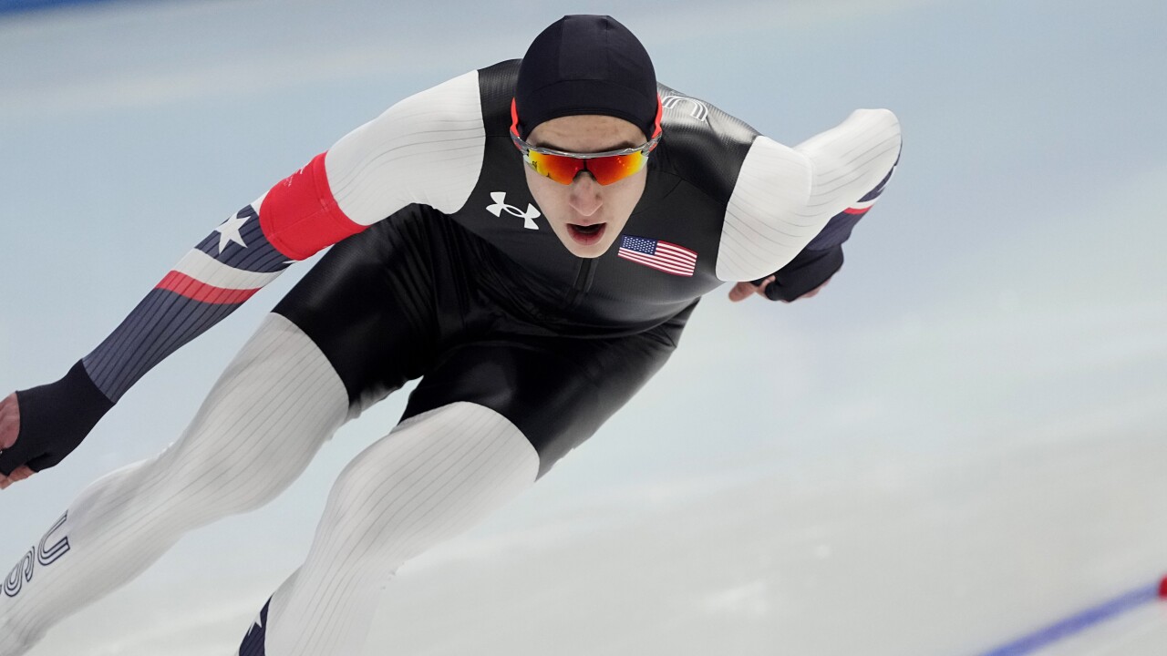 Beijing Olympics Speedskating Jordan Stolz