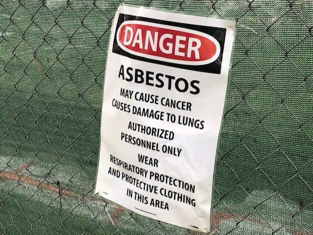 Asbestos Warning Sign