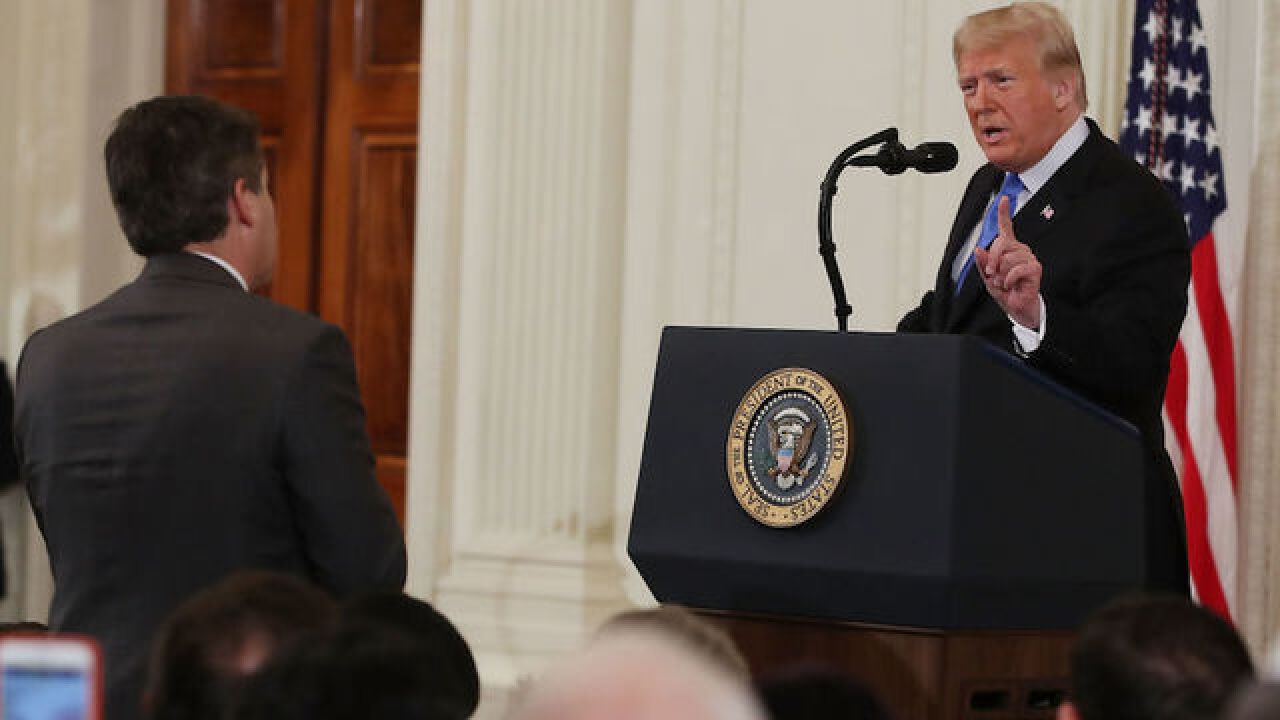 Did the White House doctor video of news reporter Jim Acosta confronting President Trump?