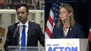 Vivek Ramaswamy and Amy Acton