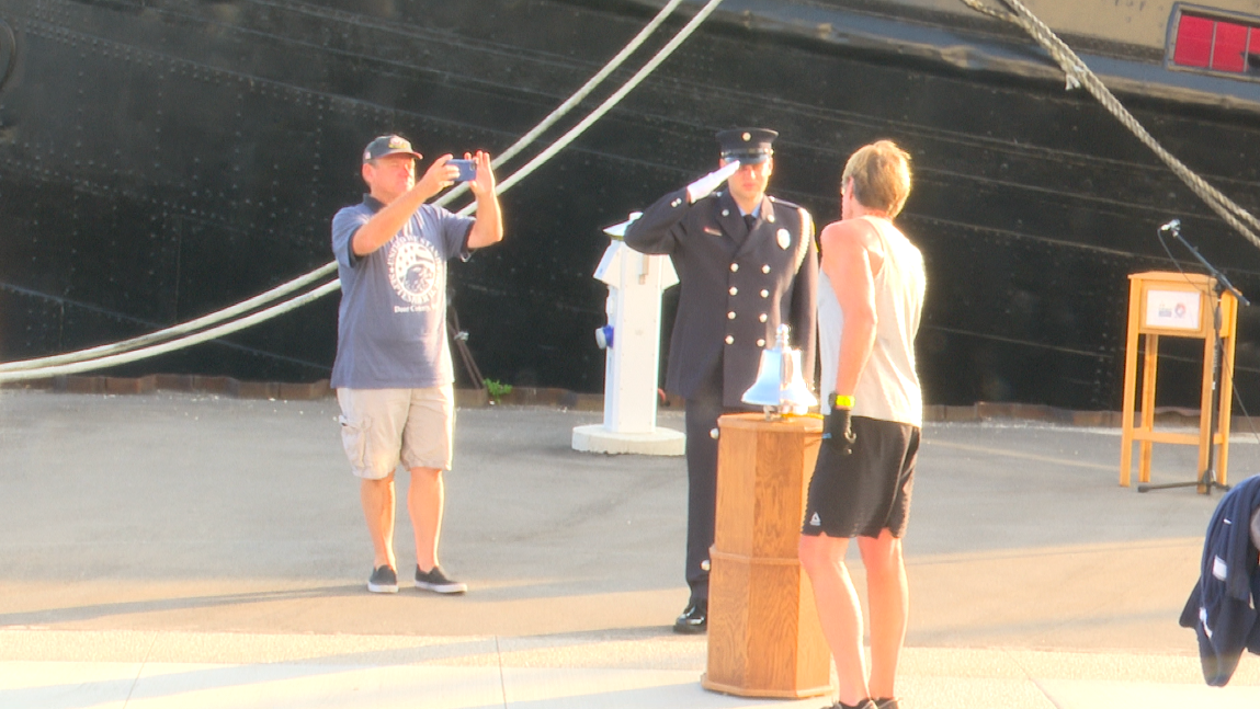 'We Will Never Forget': 9/11 memorial stair climb at Maritime Museum in Door County