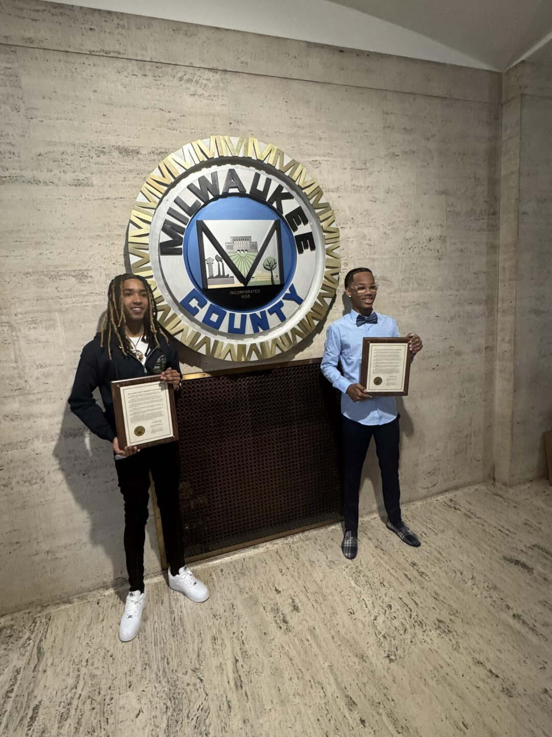 A June 22 letter from Milwaukee County Supervisor Leevan D. Roundtree Jr. informs Jomarion Swiams that he was selected to receive a formal recognition citation from the Milwaukee County Board of Supervisors for his contributions to the community.