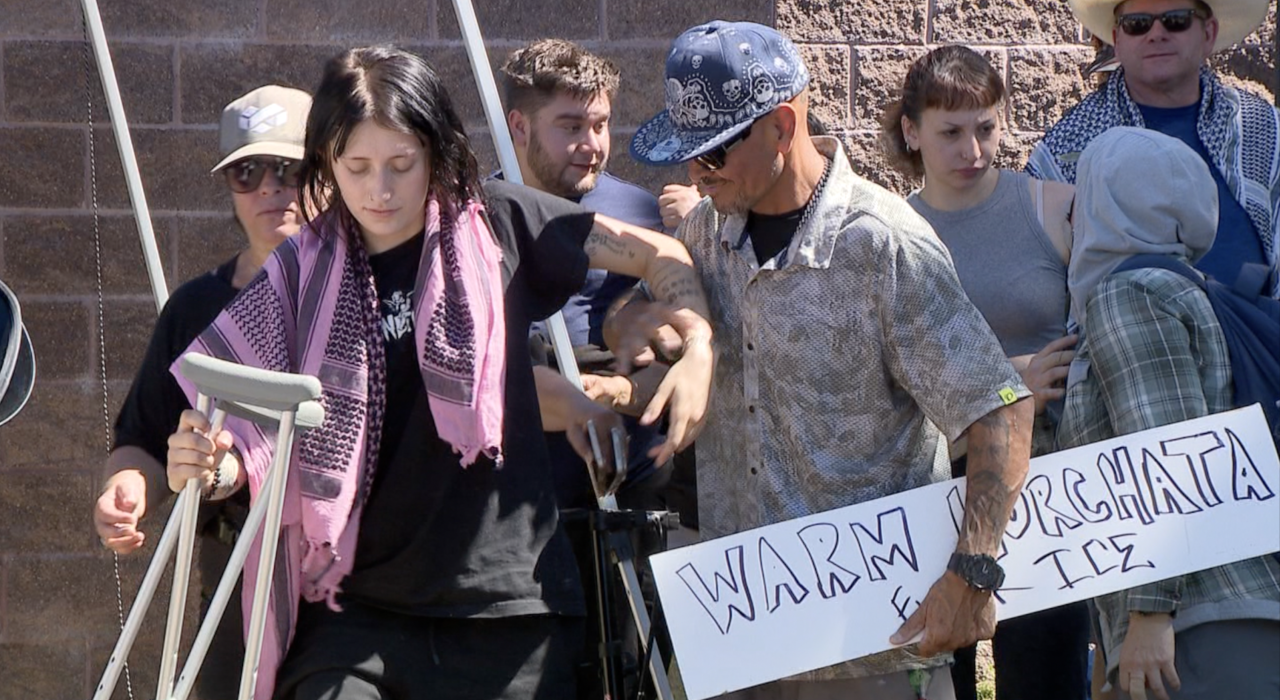 EMMA LANDIS SUNDAY GEO PROTEST