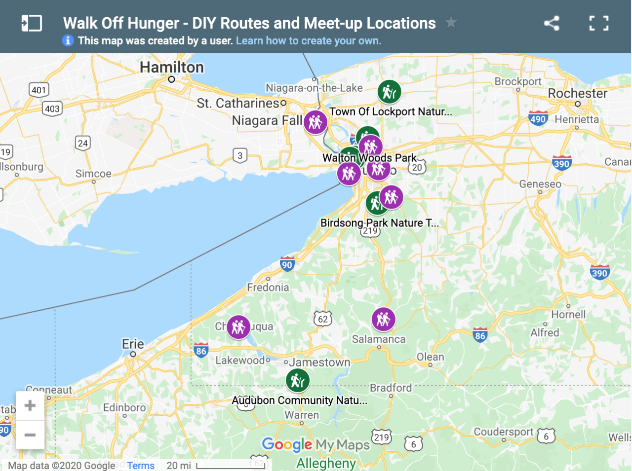 Feedmore WNY's meet-ups and DIY routes
