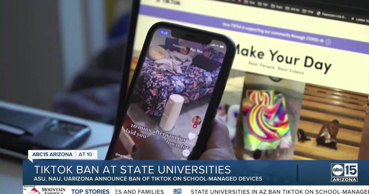 Three major universities ban TikTok on schoolissued devices