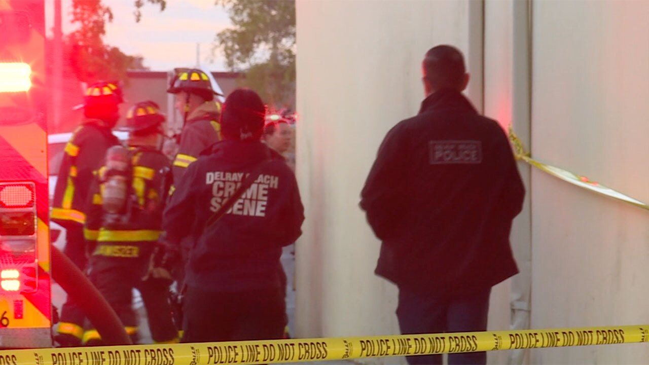 A body was found inside a storage closet in Delray Beach after crews responded to a fire at a business at 1005 South Congress Ave. in the Sherwood Plaza.