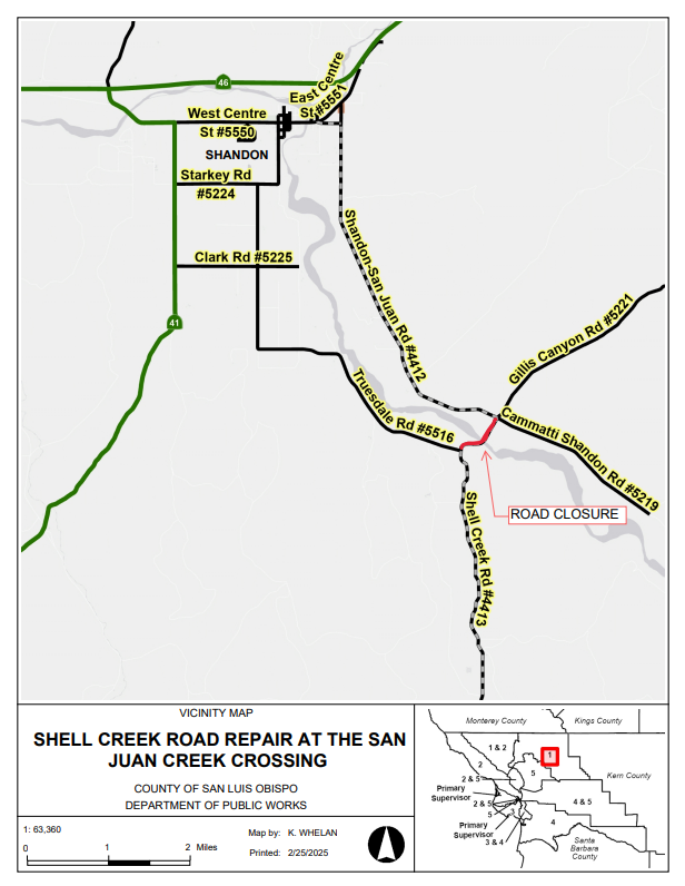 SHELL CREEK CLOSURE