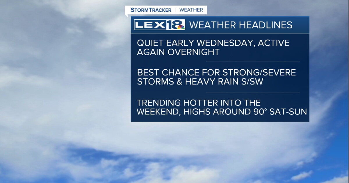 Another Round of Storms Wednesday Night