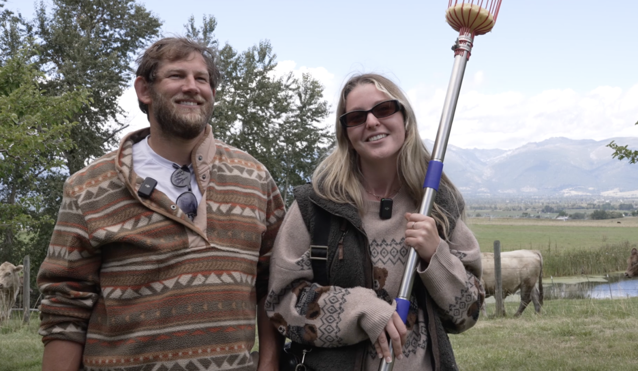 Nicole Segal drove to Corvallis from Missoula to enjoy Swanson's 'u-pick' event.