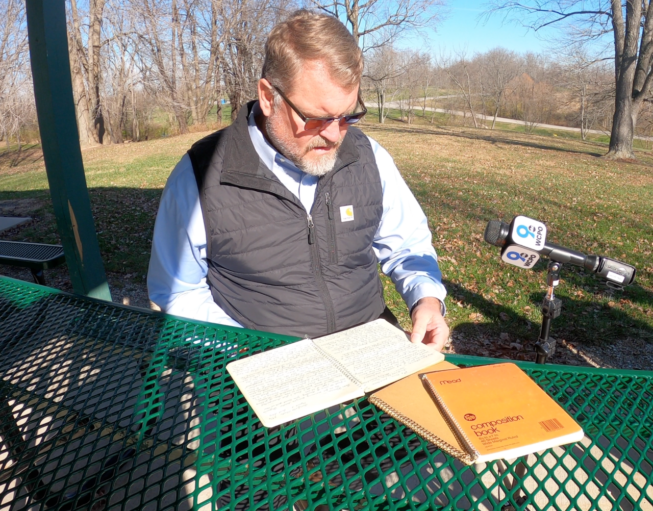 Dean McCoy reads Rev. Herman Kamlage's personal journals