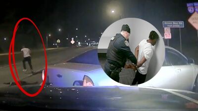 Milwaukee man flees with Glendale police officer inside car