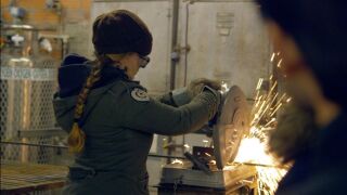 Blacksmith Lisa Geertsen in her shop