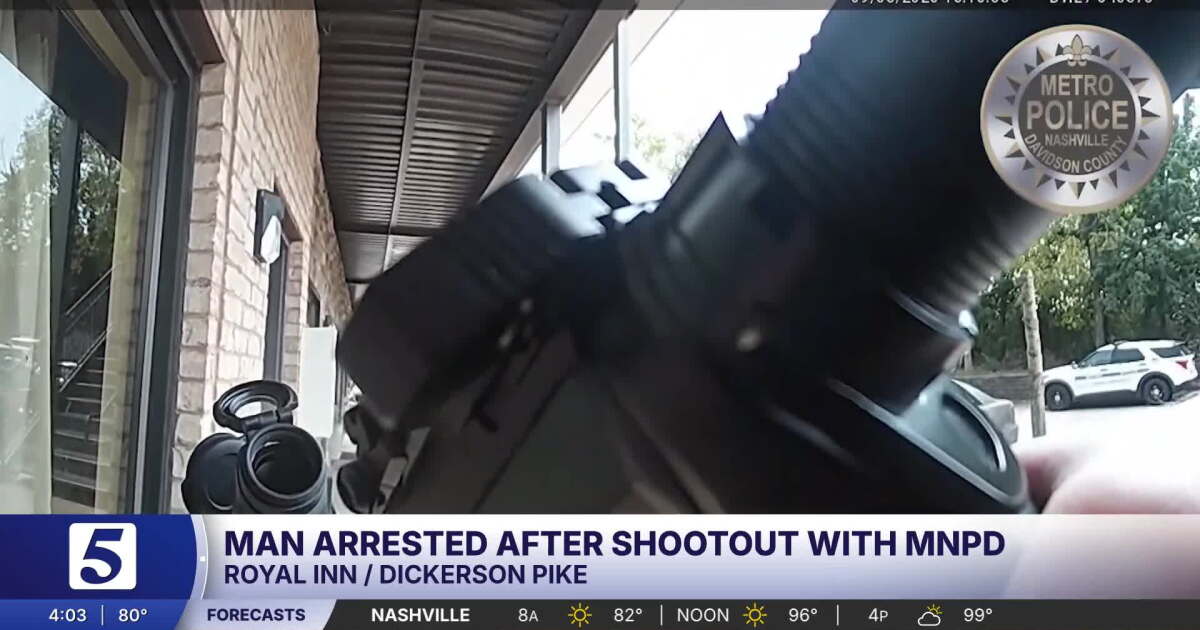 MNPD release body camera video of shootout at Dickerson Pike motel room