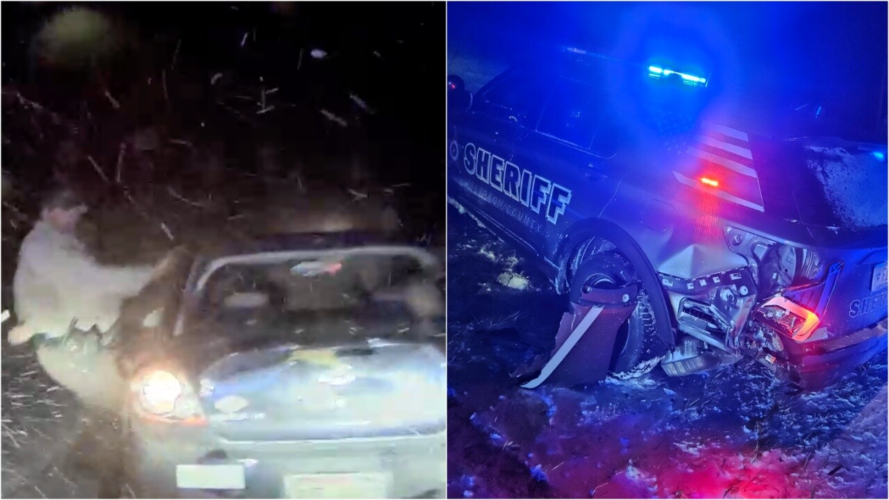 Jefferson County deputy's squad car struck while responding to crash in Concord