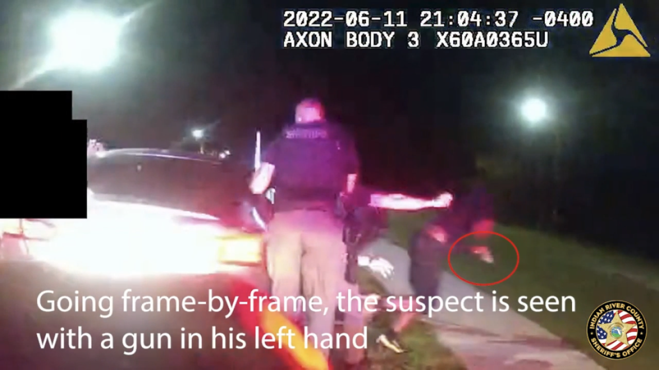 The Indian River County Sheriff's Office released body-camera footage of a deputy-involved shooting on June 11, 2022.