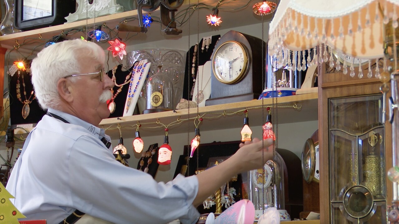 Marvin Hunt shows some of his collection