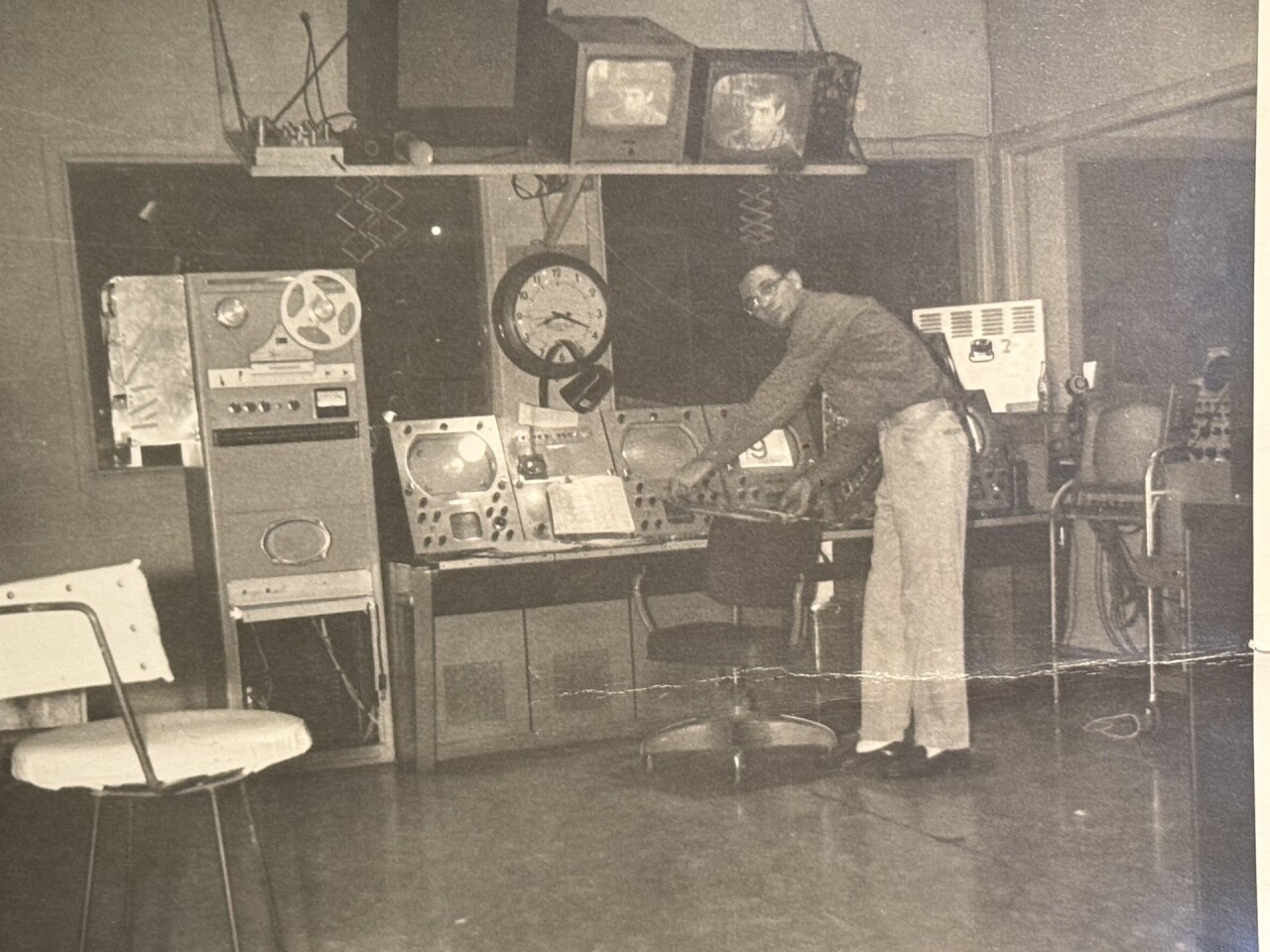 Barry Joseph in the KGUN-TV control room
