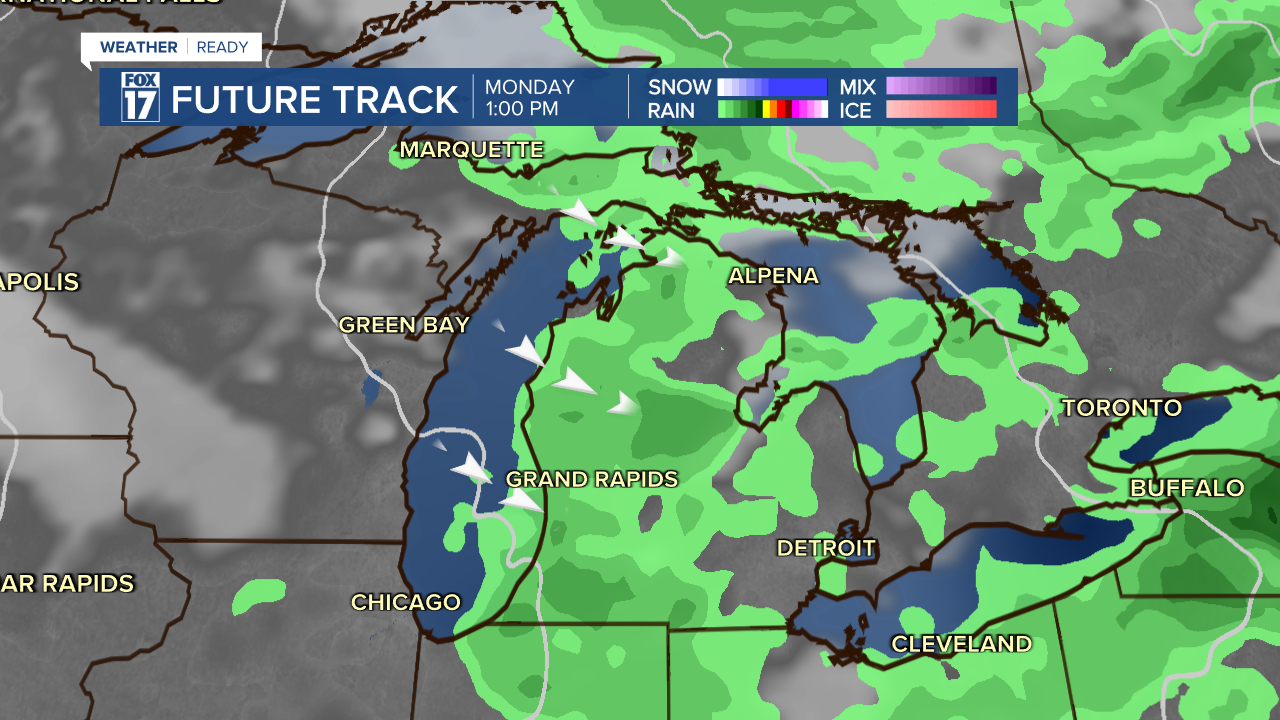 Monday Lake Effect Rain