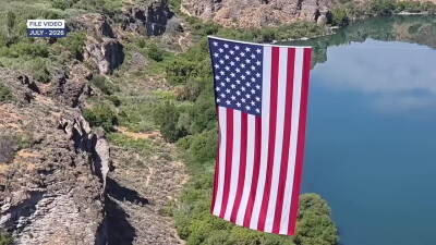 Flag Twin Falls Canyon