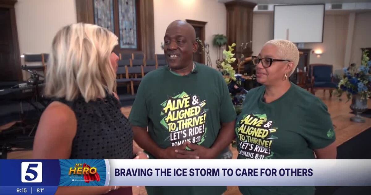 My Hero: Darron Johnson and Nikki McMillian braved the ice storm to care for neighbors