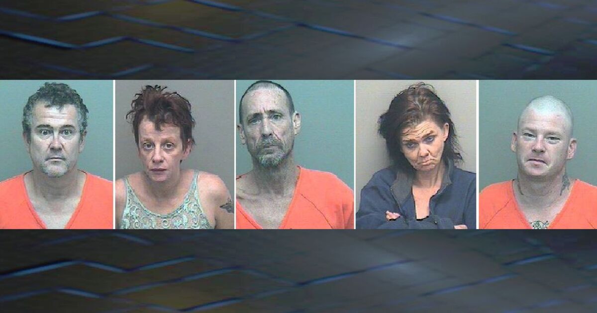 Five arrested in Wakulla County on multiple drug charges