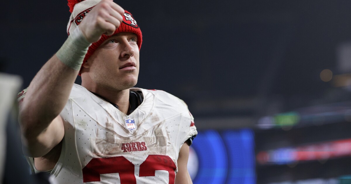 McCaffrey Scores 12th Rushing Touchdown While Surpassing 1 000 Yards On mccaffrey-scores-12th-rushing-touchdown-while-surpassing-1-000-yards-on