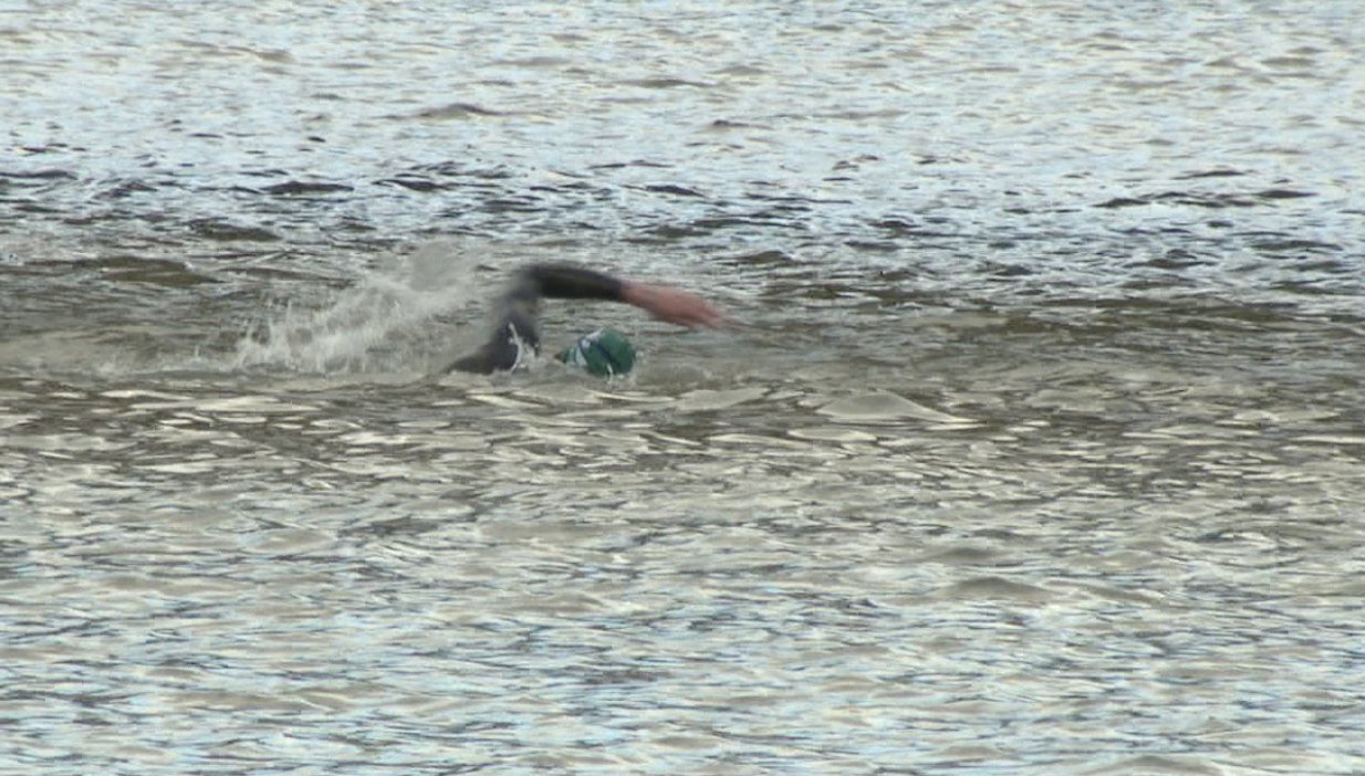 Ironman swimming