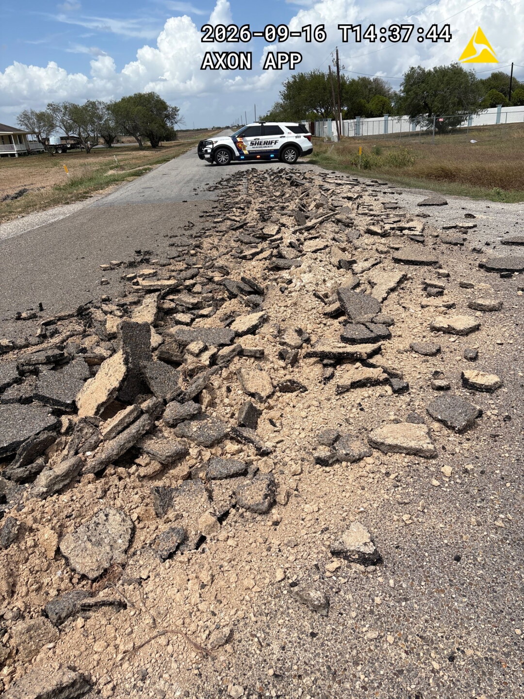Nueces County road damage